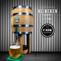 Dispenser de Cerveza diseño HEINEKEN en Barrica de 5...